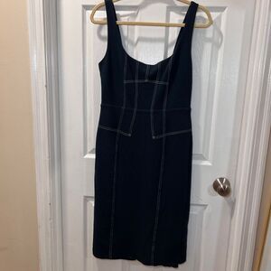 Maeve by Anthropologie Bodycon Dress Contrast Stitching Fitted‎ Cocktail Party-4